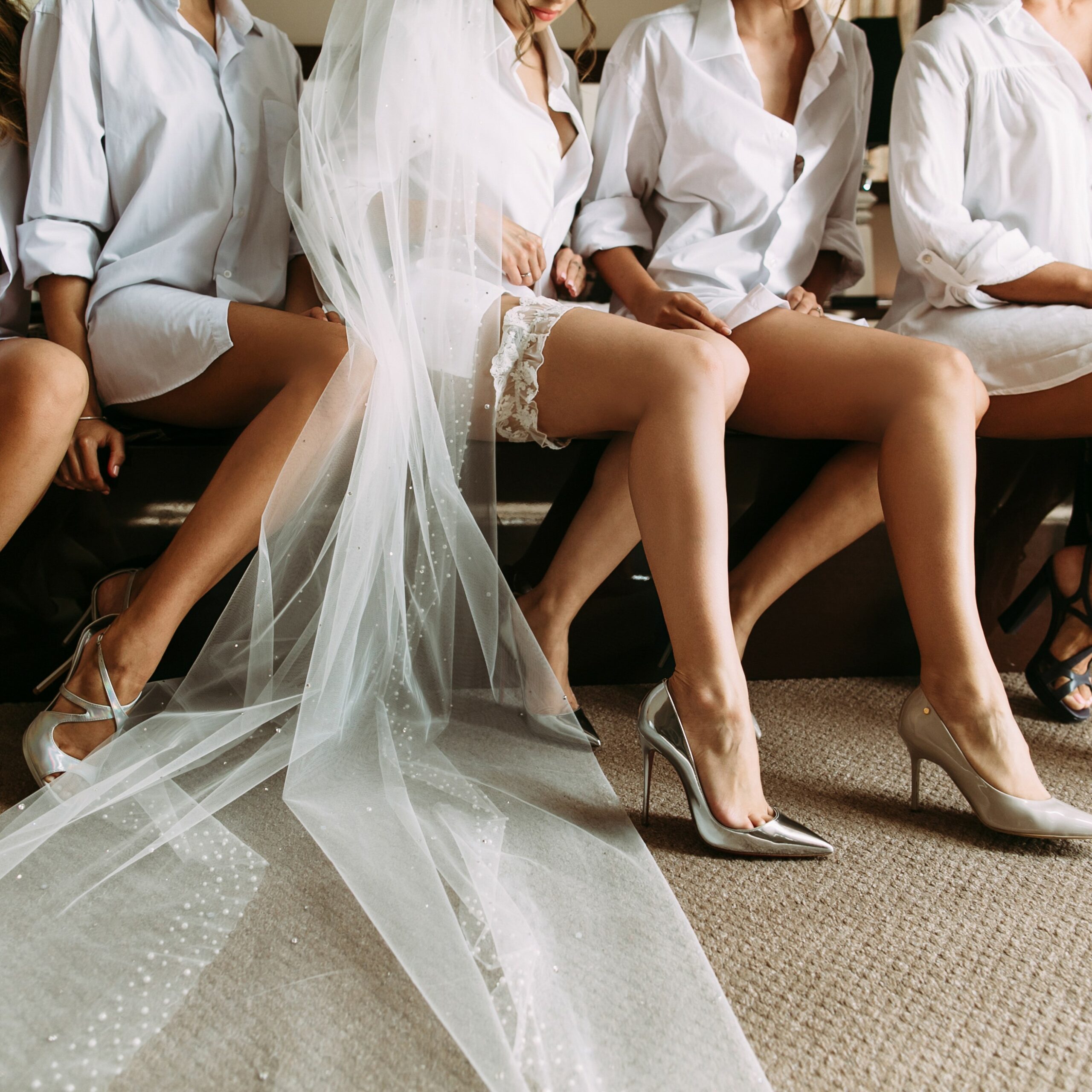 Lovely,Legs,Of,The,Bride,And,Her,Friends